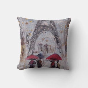 Autumn in Paris SF Throw Pillow