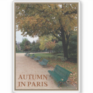 Autumn In Paris Sticker