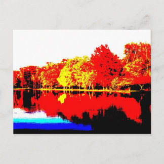 Autumn in Primary Colors Postcard