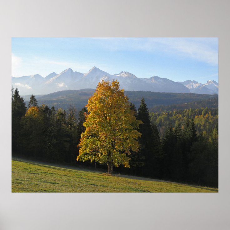 Autumn in Tatras Poster Zazzle
