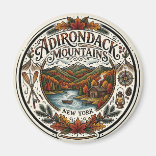 Autumn in the Adirondack Mountains New York Magnet