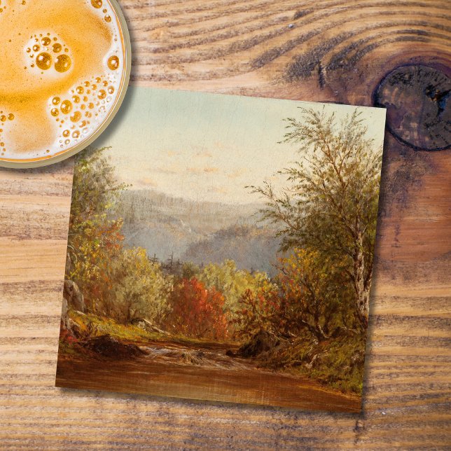 Autumn in the Catskills – Charles W. Knapp Stone Coaster (Creator Uploaded)