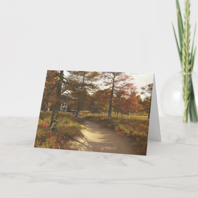 Autumn in the Country (Thanksgiving) Holiday Card (Front)