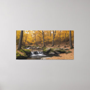  Autumn in the forest Canvas Print