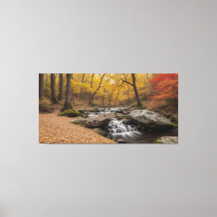  Autumn in the forest Canvas Print