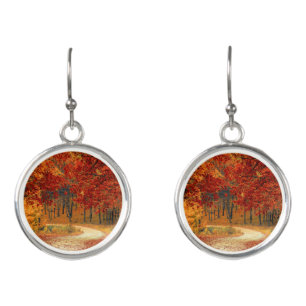 autumn in the forest earrings