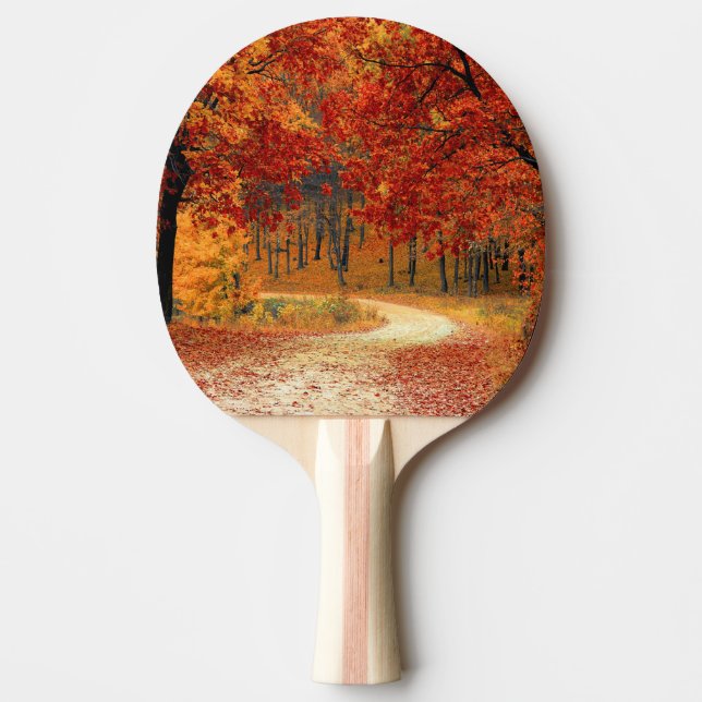 autumn in the forest ping pong paddle (Front)