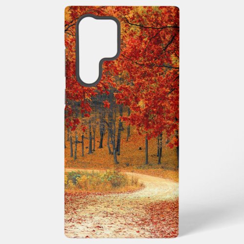 autumn in the forest samsung galaxy s22 ultra case