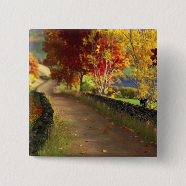 Autumn in the Glen Button (Front)