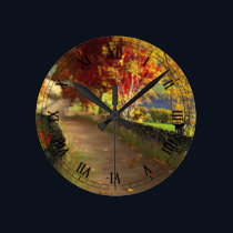 Autumn in the Glen Clock