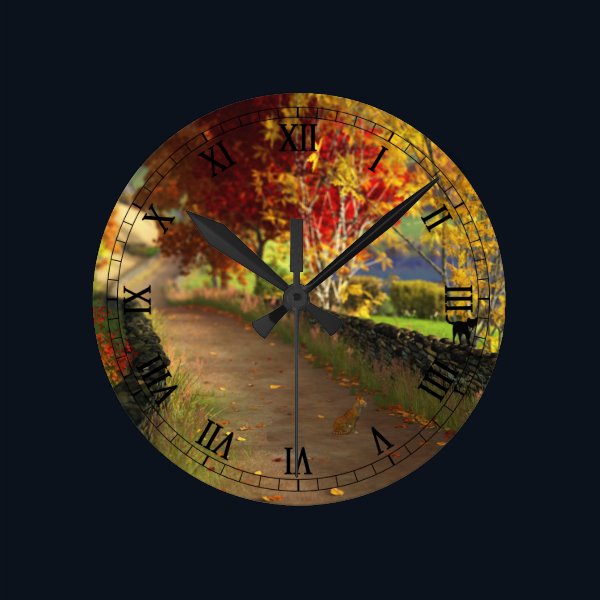 Autumn in the Glen Clock