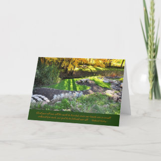 Autumn in the Grove Card