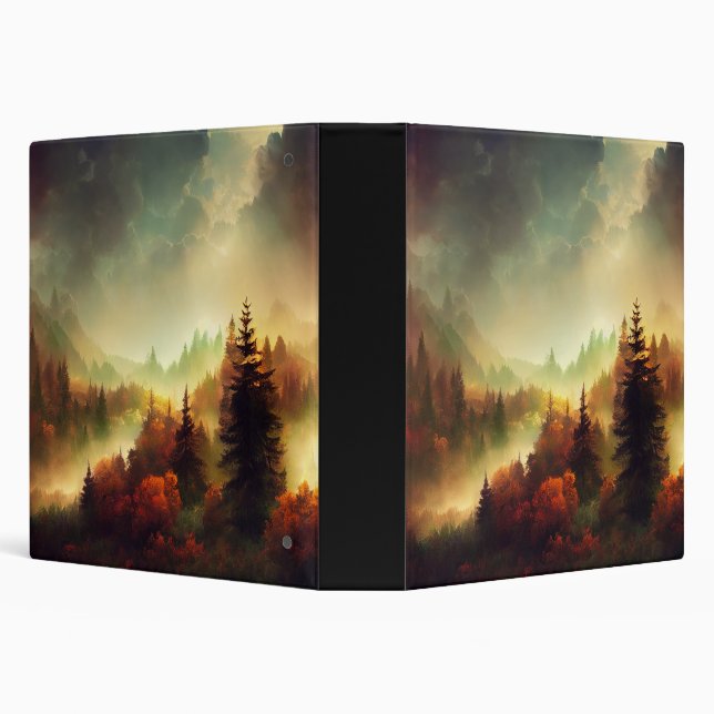 Autumn in the Mountains Landscape 3 Ring Binder (Background)
