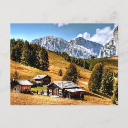 Autumn in the Old Mountain Village  Postcard