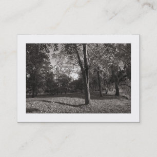 Autumn in the Park (Bordered) Business Card