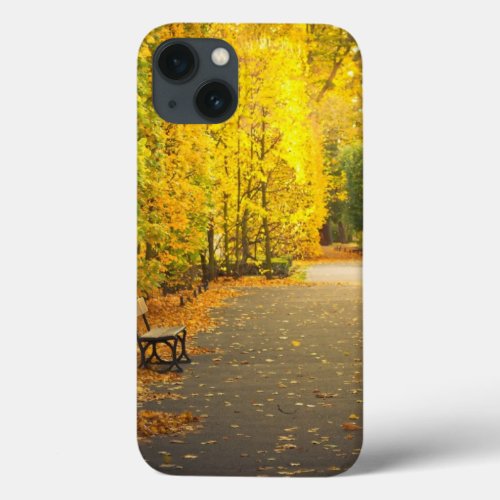 Autumn in the park in Gdansk Poland iPhone 13 Case