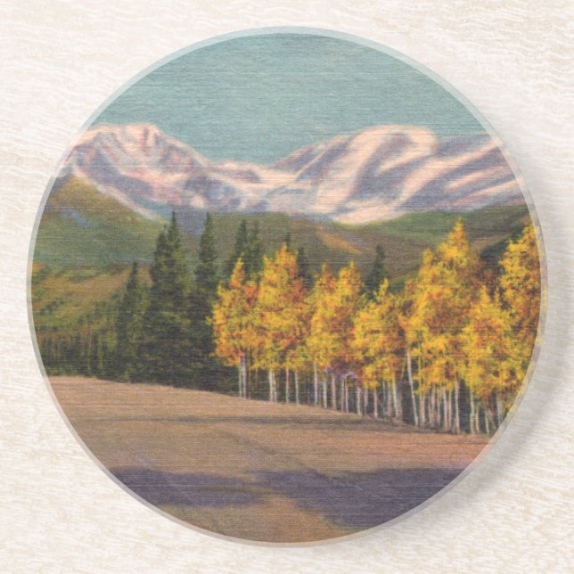 Autumn In The Rockies Coaster (Front)