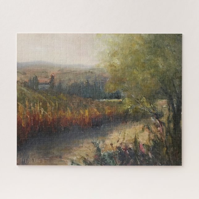 Autumn in Umbria Original Artwork  Jigsaw Puzzle (Horizontal)