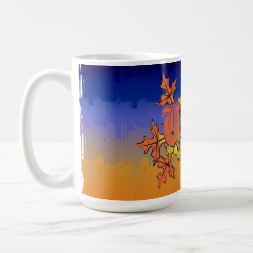 Autumn in Upstate New York with Sunset Bckgrd Coffee Mug