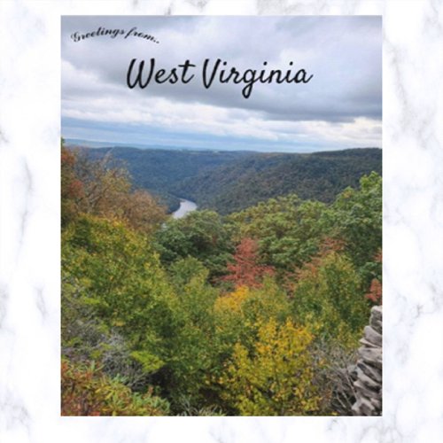Autumn in West Virginia Postcard
