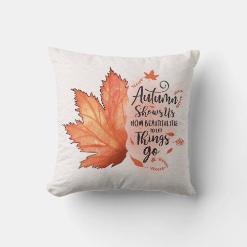Autumn Inspiration throw pillow