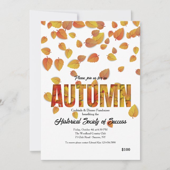 Autumn Invitation (Front)