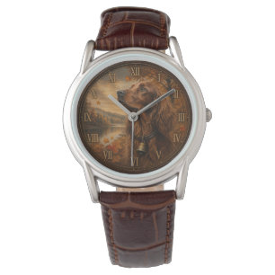 Autumn Irish Setter – Rustic Hunting Dog Art Watch