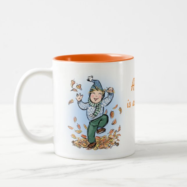 Autumn is awesome! Kids Mug (Left)