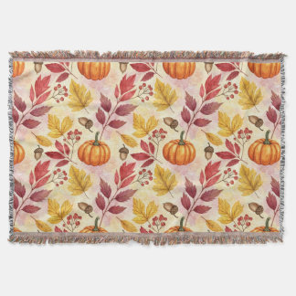Autumn is Calling Throw Blanket