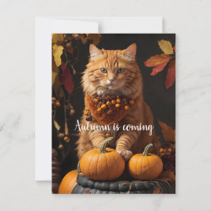 Autumn is coming holiday card