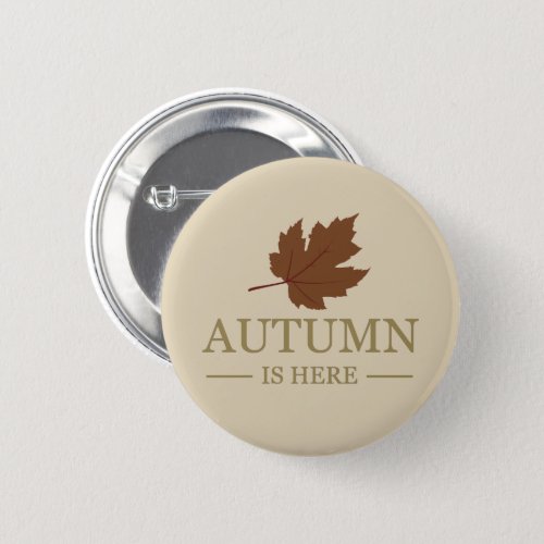 autumn is here button