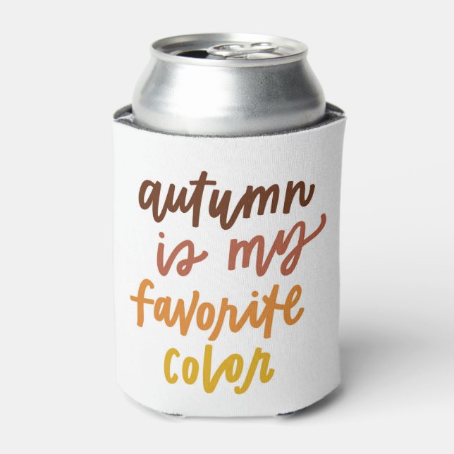 "Autumn Is My Favorite Color" Can Cooler (Can Front)