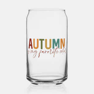 Autumn Is My Favorite Color Can Glass