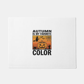 Autumn Is My Favorite Color Halloween Pumpkin Desi Doormat