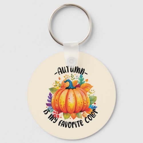 Autumn Is My Favorite Color Keychain