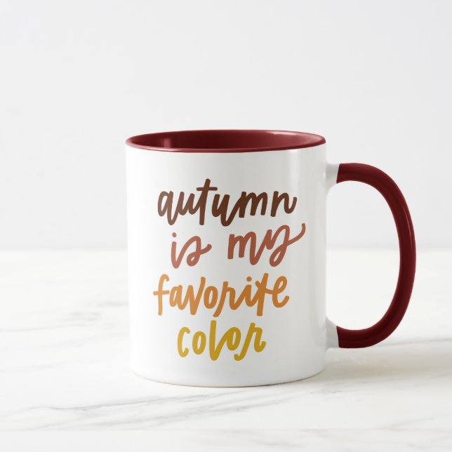 "Autumn Is My Favorite Color" Mug (Right)