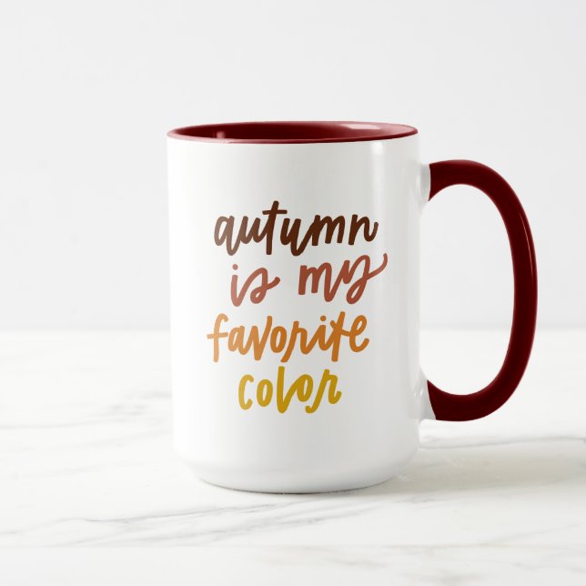 "Autumn Is My Favorite Color" Mug (Right)