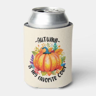 Autumn Is My Favorite Color – Pumpkin and Leaves Can Cooler