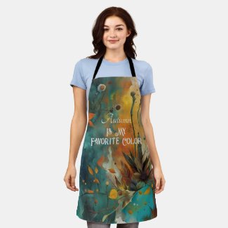 Autumn Is My Favorite Color Rust Gold Abstract