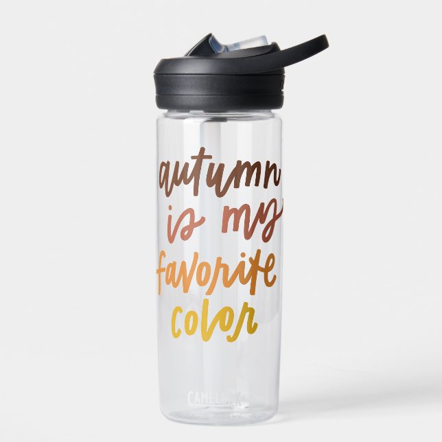 "Autumn Is My Favorite Color" Water Bottle (Left)