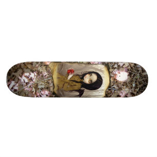 Autumn is My Last Chance SKATEBOARD gothic fairy Deck