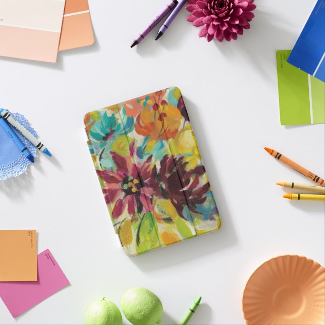 Autumn Joy Flowers iPad Mini Cover (In Situ)