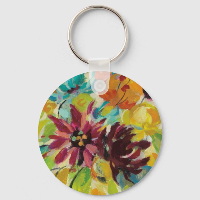 Autumn Joy Flowers Keychain (Front)