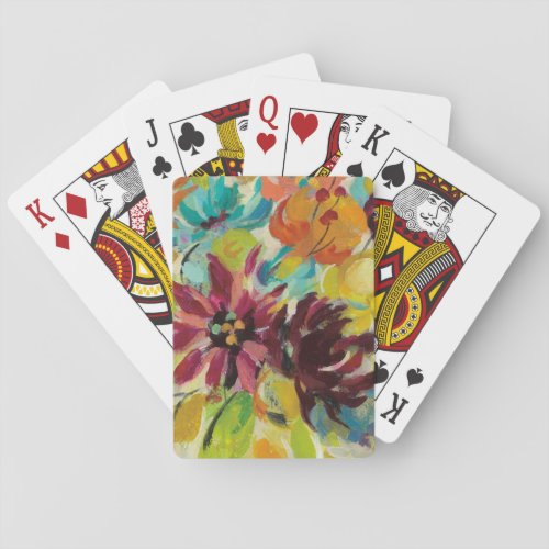 Autumn Joy Flowers Playing Cards