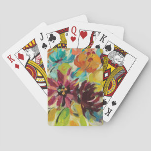 Autumn Joy Flowers Poker Cards
