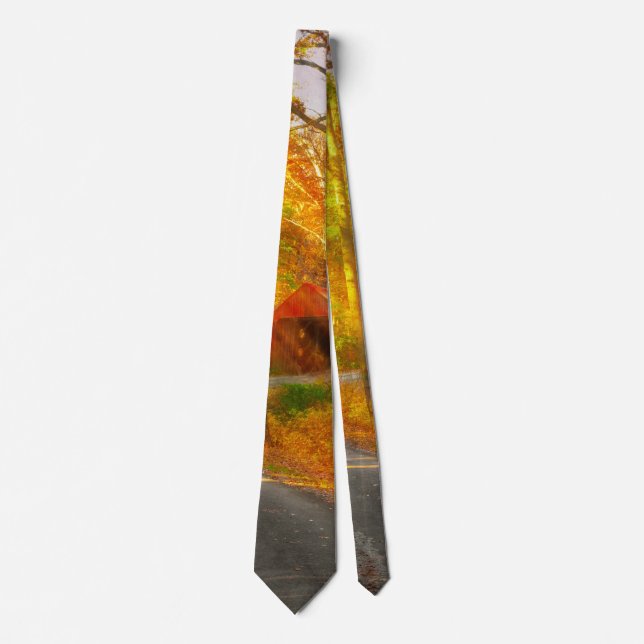 Autumn - Just past the bend Neck Tie (Front)