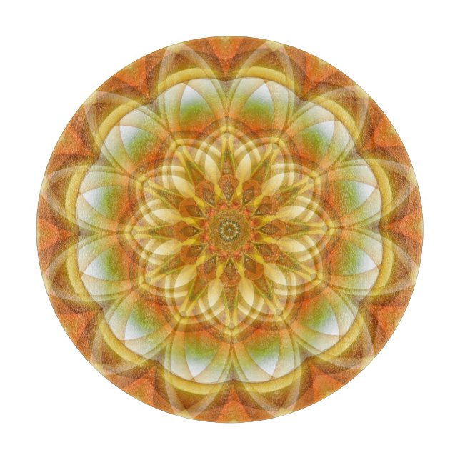Autumn Kaleidoscope Cutting Board (Front)