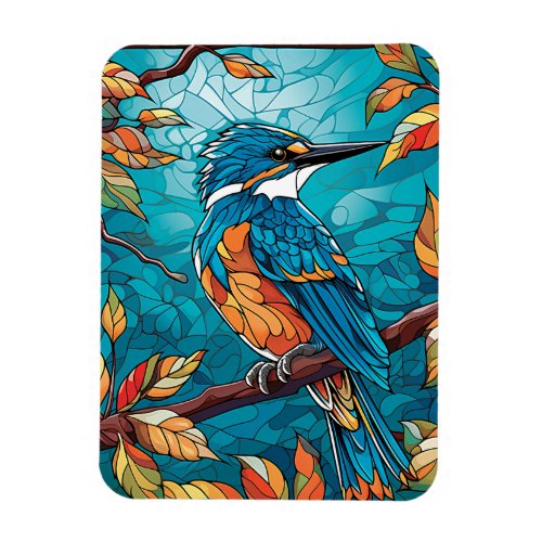 Autumn Kingfisher Flexible Photo Magnet