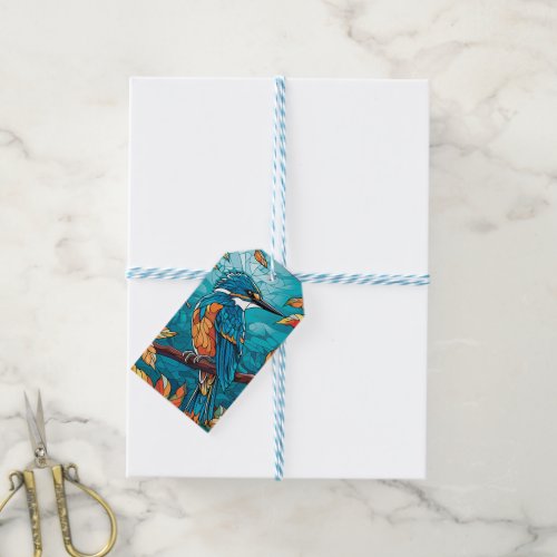 Autumn Kingfisher Gift Tag