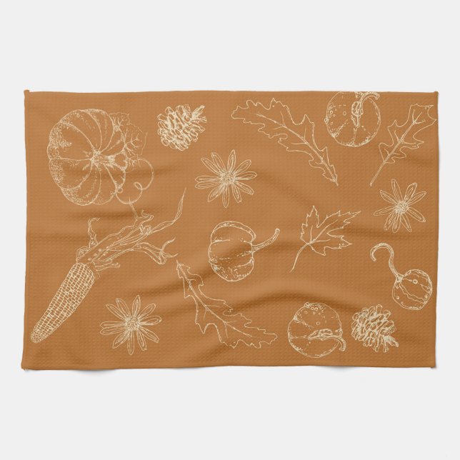 Autumn Kitchen Towel (Horizontal)